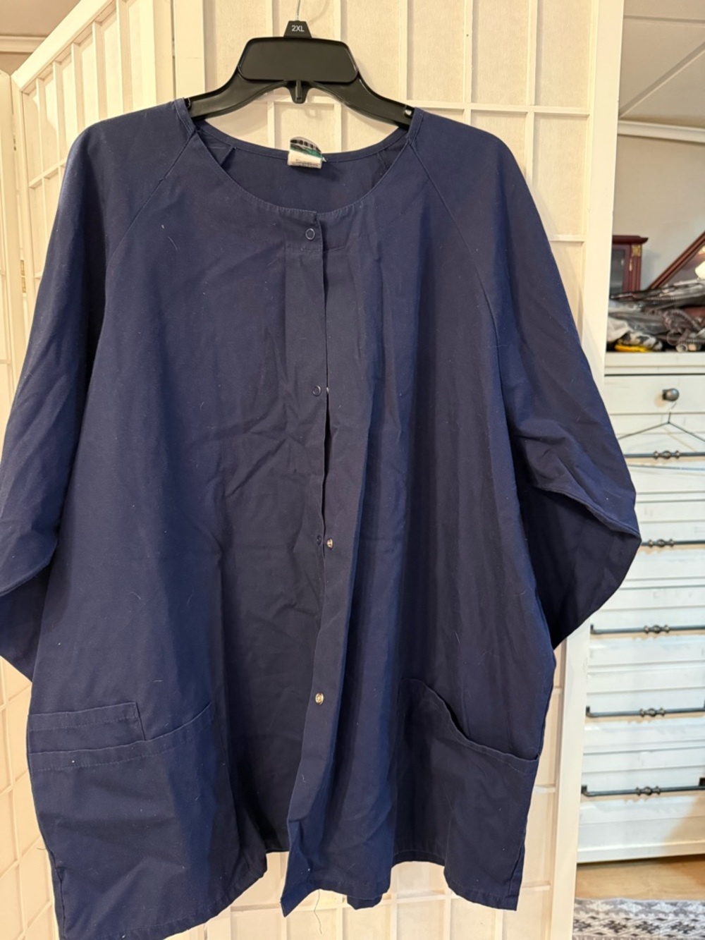 Classic Navy Women's Button-Front Jacket